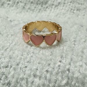 Pink hearts infinity band